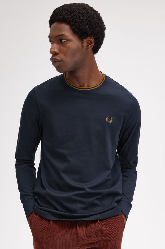 CAMISETA FRED PERRY MANGA LARGA